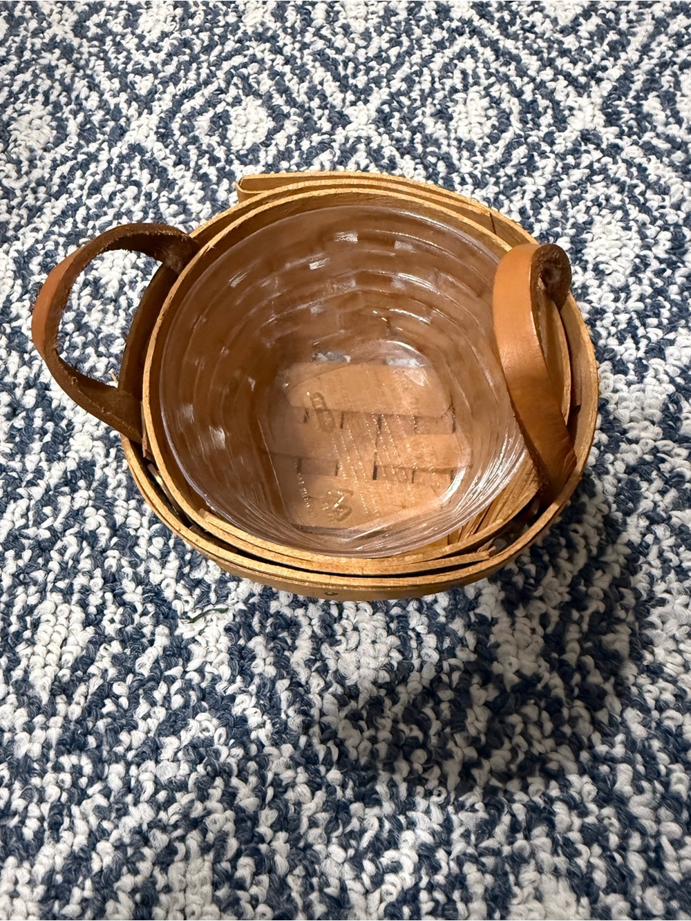 Longaberger small basket with handles